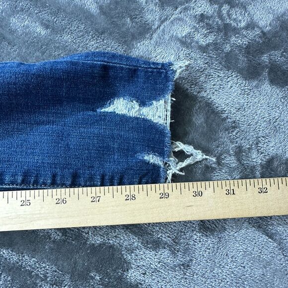 Joe's Jeans‎ Womens 27 Luna Mid-Rise Cigarette Ankle Distressed Raw Hem - Picture 13 of 14